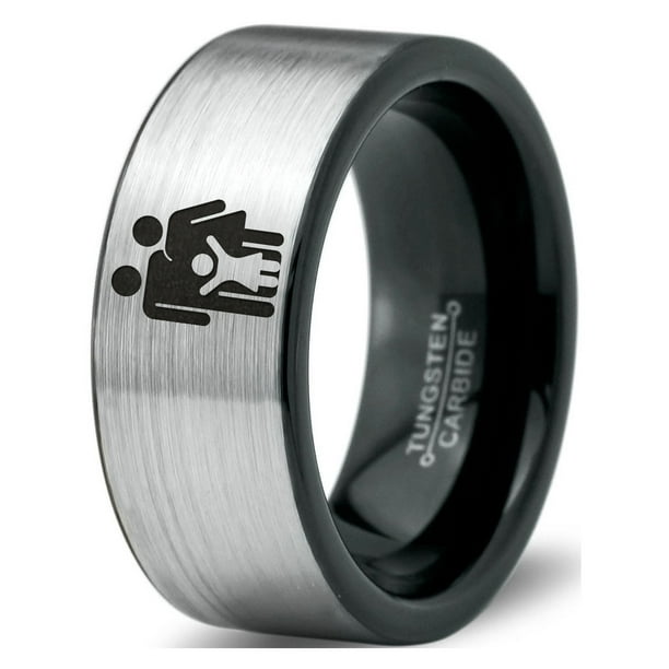 Blue Grey Wedding Tungsten Band 8mm Yin Yang Couple Child Ring Gift Dome Flat Men Yellow 18k Rose Gold Step Bevel Edge Polished Black Brushed Women Blue Grey Wedding Tungsten Band 8mm Yin Yang Couple Child Ring Gift Dome Flat Men Yellow 18k Rose Gold Step Bevel Edge Polished Black Brushed Women